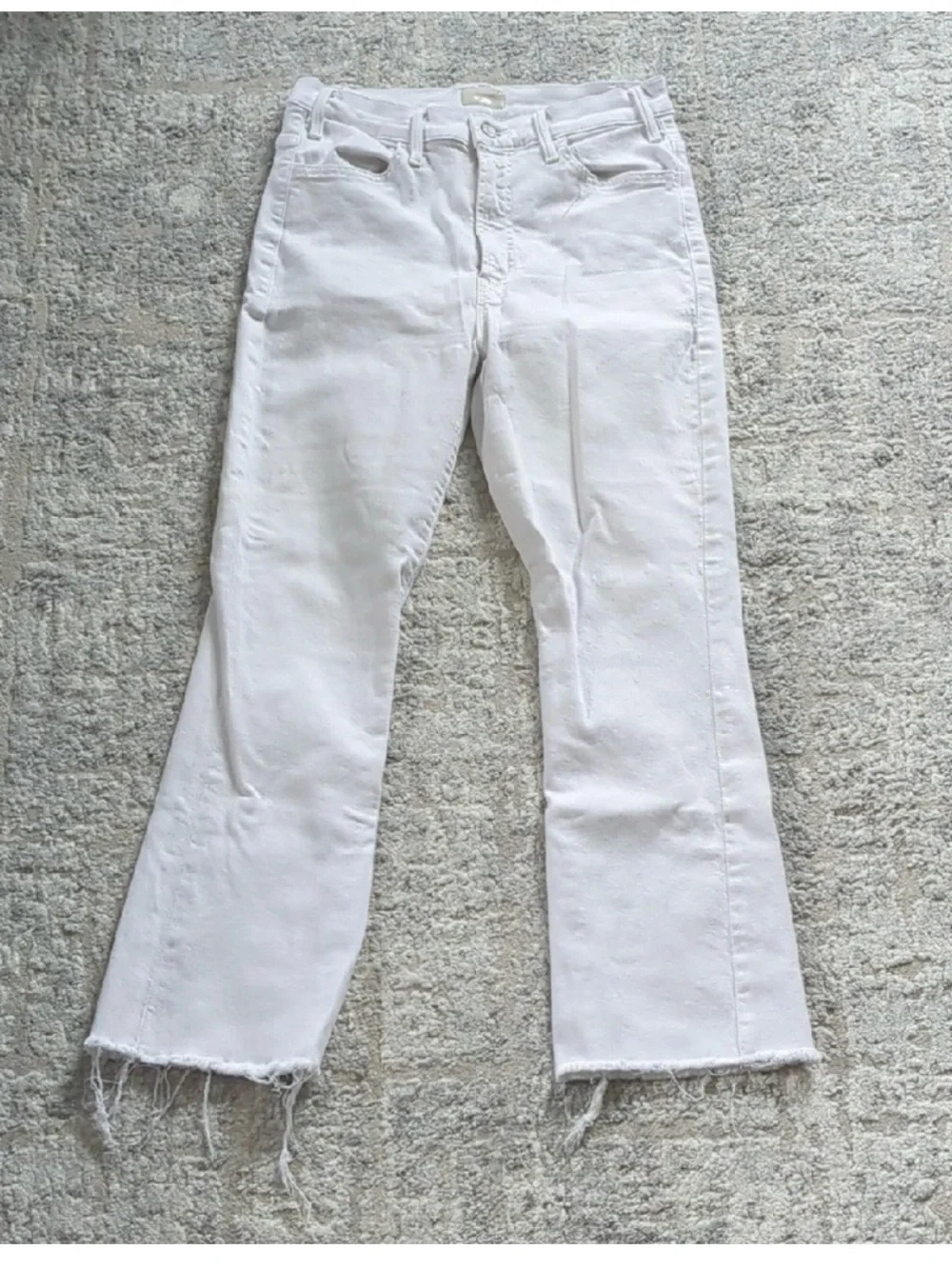 MOTHER The Hustler Ankle Fray Jeans Fairest Of Them All Size 29